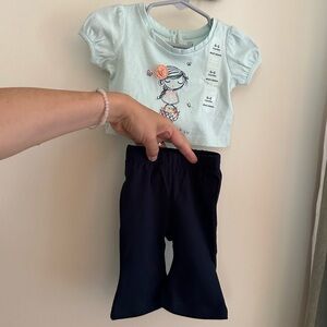Gap Baby Girl Crop Top and Bell Bottoms